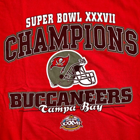 Vtg 2003 Tampa Bay Buccaneers Super Bowl Champ Tee - Picture 3 of 9